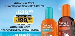 Arko Suncare Işıltılı Bronzlaştırıcı Sprey SPF6 200 ml