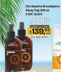 Cire Aseptine 200 ml Bronzlaştırıcı Yağ
