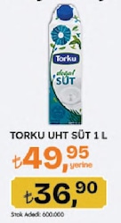 Torku 1 lt Tam Yağlı Süt