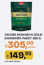 Jacobs Monarch Gold Granül Kahve 100 gr Eko Paket