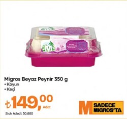 Migros Beyaz Peynir 350 g Çeşitleri 