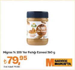 Migros Yer Fıstığı Ezmesi 360 gr