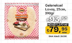 Uno Geleneksel Lavaş 25 cm 6'lı 390 gr