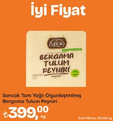 Sancak Tam Yağlı Olgunlaştırılmış Bergama Tulum Peyniri kg