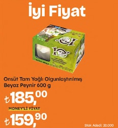 Onsüt Tam Yağlı Olgunlaştırılmış Beyaz Peynir 600 gr