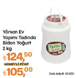 Yörsan Bidon Yoğurt 2 KG
