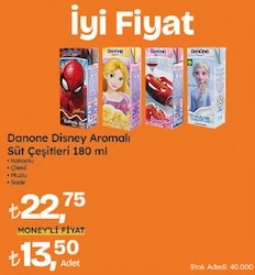Danone Disney Kakaolu Gofret Aromalı 180 ml Süt