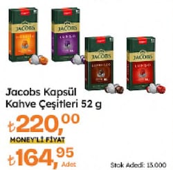 Jacobs Kapsül Kahve Çeşitleri 52 g 