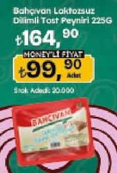 Bahçıvan Yarım Yağlı Laktozsuz 225 gr Dilimli Tost Peyniri