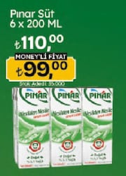 Pınar Süt 6x200 ml