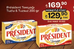 President Tuzlu Tereyağ 200 gr
