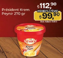 President 270 gr Krem Cheddar Peynir