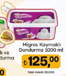 Migros Kaymaklı Dondurma 1 lt