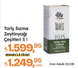 Tariş 1915 Natürel Sızma Zeytinyağı 5 lt