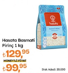 Hasata Basmati Pirinç 1 kg