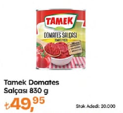 Tamek Domates Salçası 830 gr