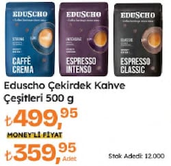 Eduscho Caffe Crema Strong Çekirdek Kahve 500 gr