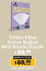Tchibo Filtre Kahve Kağıdı 80'li Büyük/Küçük 
