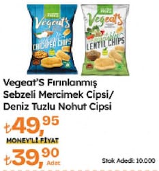 Vegeat's Sebzeli Mercimek Cipsi 50 gr