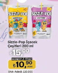 Sizzle-Pop Stay Funny Havuç Kırmızı Elma Çilek 200 Ml