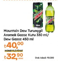 Mountain Dew Turunçgil Aromalı 330 ml Kutu Gazoz