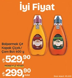 Balparmak Çıt Kapak 600 gr Süzme Çiçek Yayla Balı