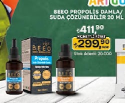 Bee'o Suda Çözünür Propolis Damla 20 ml