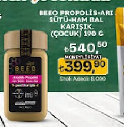 Bee'o Up Propolis + Arı Sütü + Ham Bal Çocuklar İçin 190 gr
