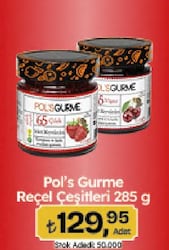 Pol's Gurme Şeker İlavesiz Çilek Reçeli 285 gr