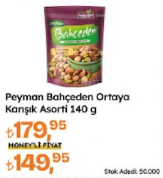Peyman Bahçeden Ortaya Karışık Asorti Kuruyemiş 140 gr
