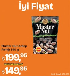 Master Nut 140 gr Antep Fıstığı