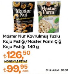 Master Farm 140 gr Çiğ Kaju Fıstığı