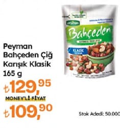Peyman 165 gr Çiğ Karışık Kuruyemiş