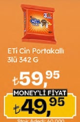 Eti Cin Portakallı Bisküvi 3x114 gr