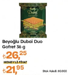 Beyoğlu Dubai Duo Gofret 36 gr
