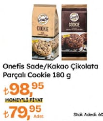 Onefis Kakaolu Çikolata Parçalı & Fındıklı Cookie 180 G