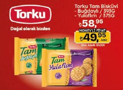 Torku Tam Buğdaylı Bisküvi 3x131 gr