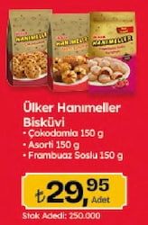 Ülker Hanımeller Çokodamla Bisküvi 150 gr