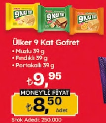 Ülker 9 Kat Tat Muzlu Gofret 39 gr