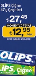 Olips Çiğne Elma Aromalı Şeker 47 gr