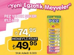Pez Yedek Şeker 8'li 68 g