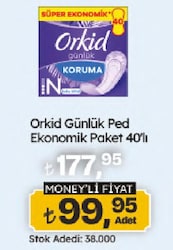 Orkid Günlük Koruma Normal Günlük Ped 40'lı