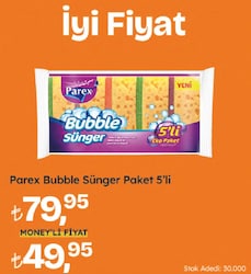 Parex Bubble 5'li Bulaşık Süngeri