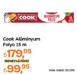 Cook 30 cmx15 m Alüminyum Folyo