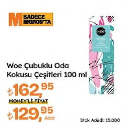 Woe Çubuklu Oda Kokusu Bergamot 100 Ml