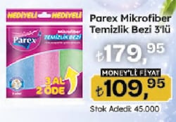 Parex Mikrofiber Temizlik Bezi 3'lü