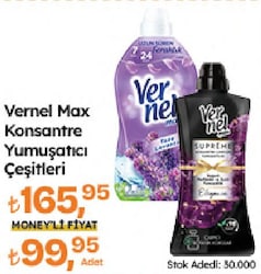 Vernel Max Yumuşatıcı 60 Yıkama 1.44 lt