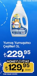 Yumoş Yumuşatıcı 30 Yıkama 3 lt