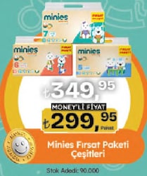Minies 6 Numara Extra Large 62'li Bebek Bezi