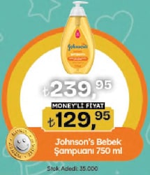 Johnson's Baby Bebek Şampuanı 750 ml